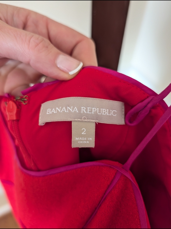 Banana Republic Red Spaghetti-Strap Sheath Dress - Picture 4 of 4